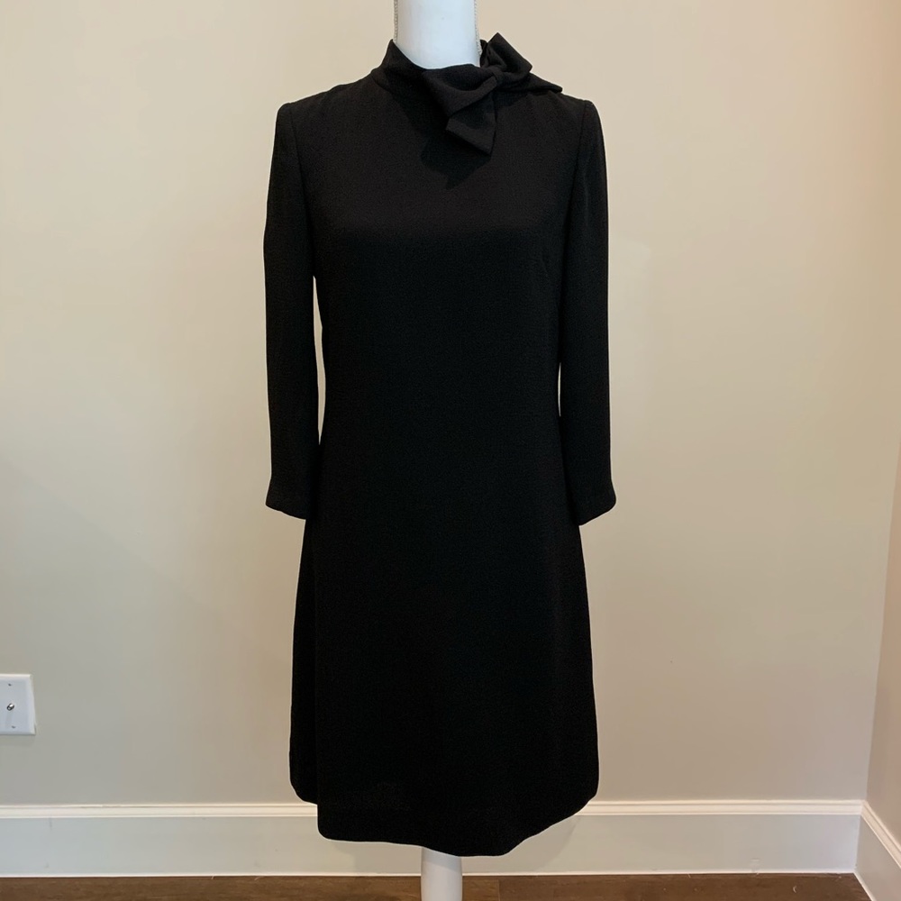 Black Dress with Bow Detail